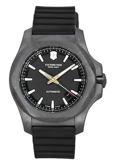 Pre-owned Victorinox Swiss Army I.n.o.x. Carbon Black Dial Automatic 241866.1 Mens Watch
