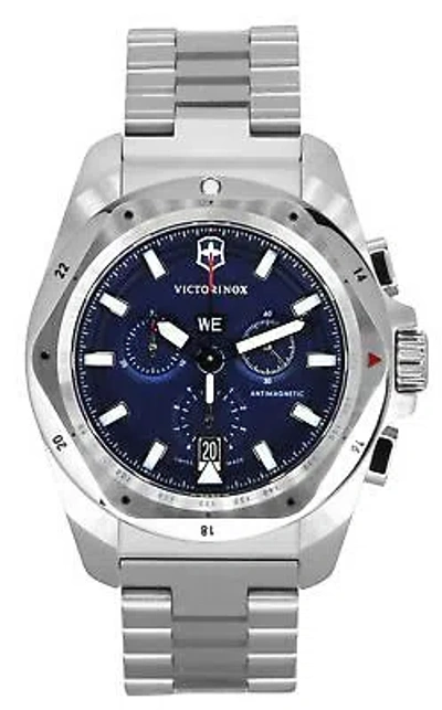 Pre-owned Victorinox Swiss Army I.n.o.x. Chronograph Tachymeter Vic241985 200m Mens Watch