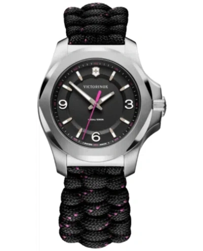 Pre-owned Victorinox Swiss Army I.n.o.x. V Quartz Black Dial Women's Watch 241918