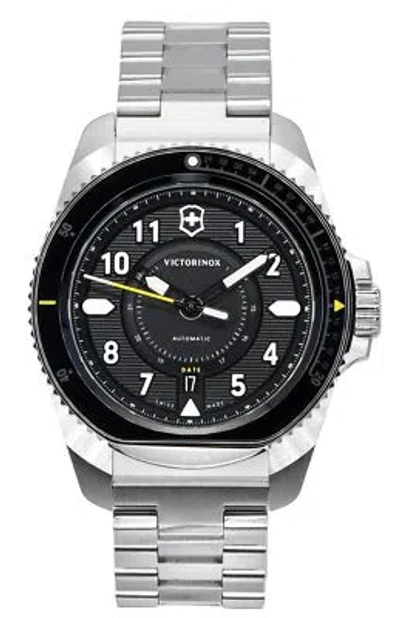 Pre-owned Victorinox Swiss Army Journey 1884 Black Dial Automatic 241981 200m Mens Watch