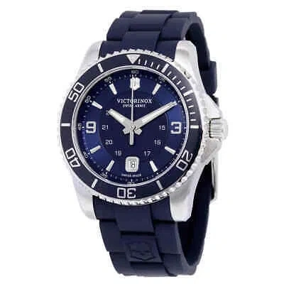 Pre-owned Victorinox Swiss Army Maverick Gs Navy Dial Men's Watch 241603