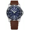 Victorinox Swiss Army Maverick Large Quartz Blue Dial Brown Leather Strap Men's Watch 241863 In Blue