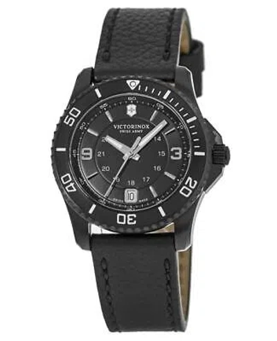 Pre-owned Victorinox Swiss Army Maverick Small Black Edition Women's Watch 241788