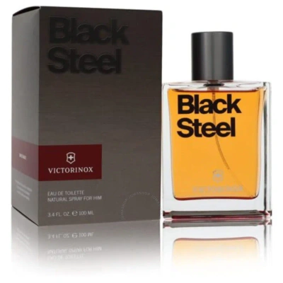 Victorinox Swiss Army Men's Black Steel Edt Spray 3.4 oz Fragrances 7611160127679