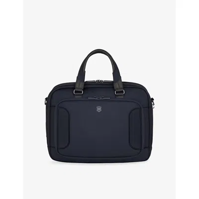 Victorinox Womens Navu Blue Werks Traveler 7.0 Compact Woven Briefcase