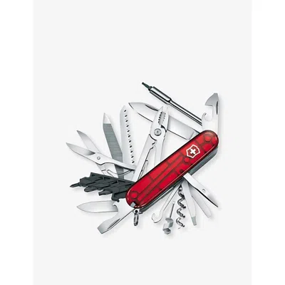 Victorinox Womens Red Transparent Cyber Tool Large Swiss Pocket Knife