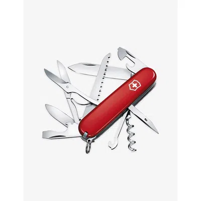 Victorinox Womens Red Huntsman Swiss Pocket Knife In White