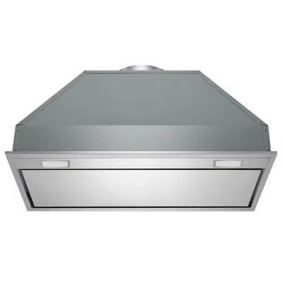 Victory 36 Inch 700 Cfm Range Hood Insert W/ Hidden Push Button Controls, Perimeter Suction And Bright Led L In Stainless Steel