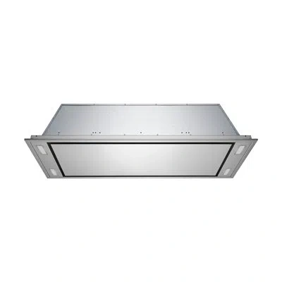 Victory 42" 900 Cfm Flush Mount Ceiling Island Range Hood With Wall Switch And Dimmable Led's In Stainless Steel