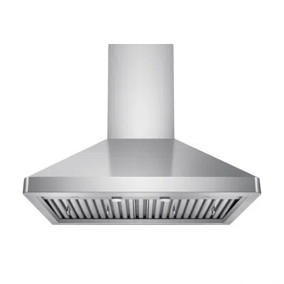 Victory 600 Cfm  Stainless Steel Wall Mounted Range Hood With Dimmable Led's And Baffle Filters