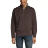 Victory Heather Fleece Pullover In Brown