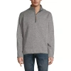 Victory Heather Fleece Pullover In Gray