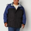 Victory Mens Water Resistant Heavyweight Tall Parka In Blue