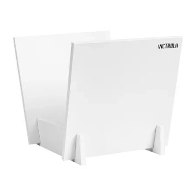 Victrola Bridge Record Stand In White