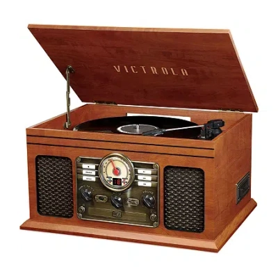 Victrola Classic 7-in-1 Bluetooth Turntable In Brown