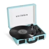 Victrola Journey+ Bluetooth Suitcase Record Player In Blue