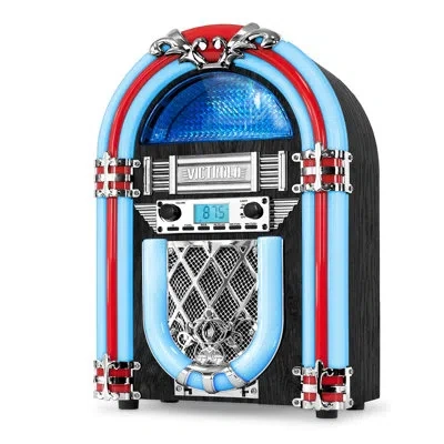 Victrola Nostalgic Wood Countertop Jukebox With Built-in Bluetooth
