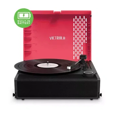 Victrola Revolution Go All-in-one Record Player Turntable In Pink