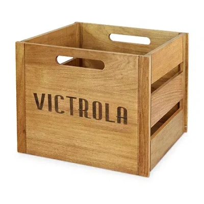 Victrola Va-20 Wooden Record And Vinyl Crate In Brown