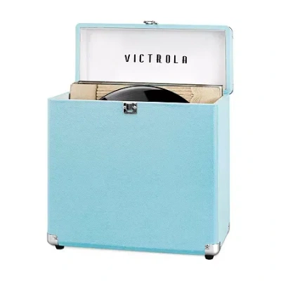 Victrola Vsc-20 Storage Case For Vinyl Turntable Records In Blue