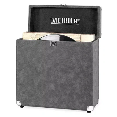 Victrola Vsc-20 Storage Case For Vinyl Turntable Records In Gray