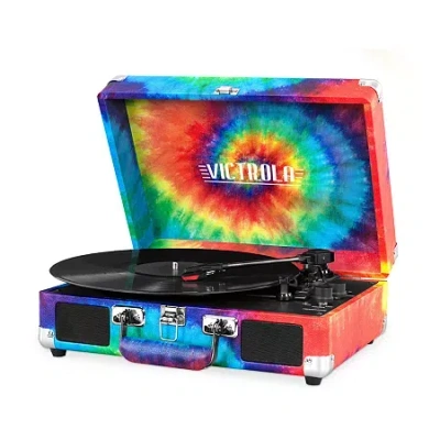 Victrola Vsc-550bt 3-speed Vintage Bluetooth Suitcase Turntable With Built-in Stereo Speakers In Multi