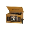 Victrola Vta-600b Wooden 8-in-1 Nostalgic Record Player With Bluetooth And Usb Encoding In Sand