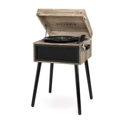 Victrola Vta-75 Bluetooth Record Player Stand With 3-speed Turntable In Sand