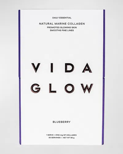 Vida Glow Blueberry Marine Collagen, 30 Servings In White