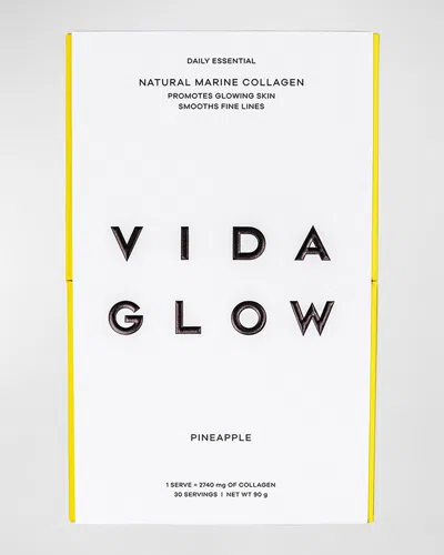 Vida Glow Pineapple Marine Collagen, 30 Servings In White