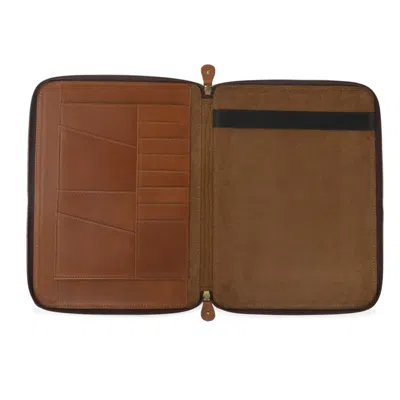 Vida Vida Brown Classic Tan Leather A4 Document Holder