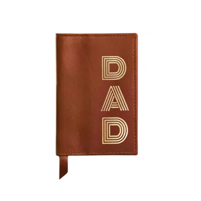 Vida Vida Brown Classic Tan Leather Passport Cover- For Dads