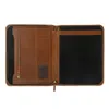 Vida Vida Brown Luxe Tan Leather Document Holder In Brown