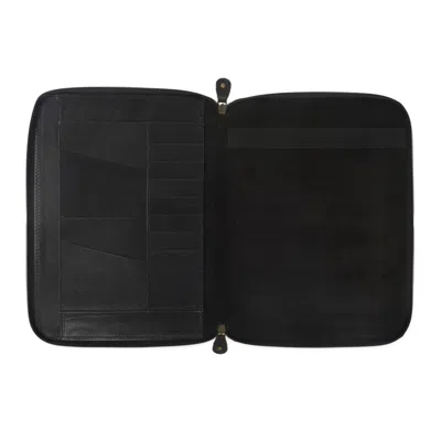 Vida Vida Classic Black Leather A4 Document Holder