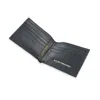 Vida Vida Men's Black Leather Card Wallet - Bad Motherfucker In Gray