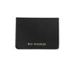 Vida Vida Men's Black Leather Travel Card Holder - Bus Wanker In Black