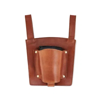 Vida Vida Men's Brown Leather Bike Coffee Cup Holder - Tan