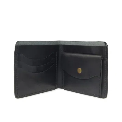 Vida Vida Men's Luxe Black Leather Wallet With Coin Pocket