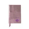 Vida Vida Queen Bee Metallic Pink Leather Passport Cover In Pink
