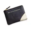 Vida Vida Women's Black / Gold Leather Coin Purse- Black & Gold - Best Mum In The Universe In Multi