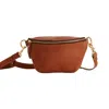 Vida Vida Women's Brown Luxury Leather Sling Bum Bag Tan In Brown