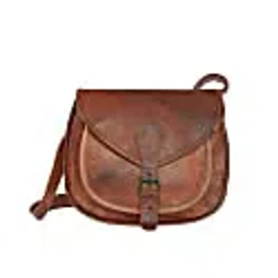 Vida Vida Vida Vintage Leather Saddle Bag Medium