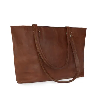 Vida Vida Women's Brown Vida Vintage Leather Tote Bag