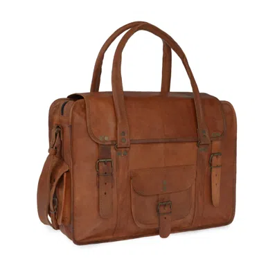 Vida Vida Women's Brown Vida Vintage Leather Travel Bag Extra Large