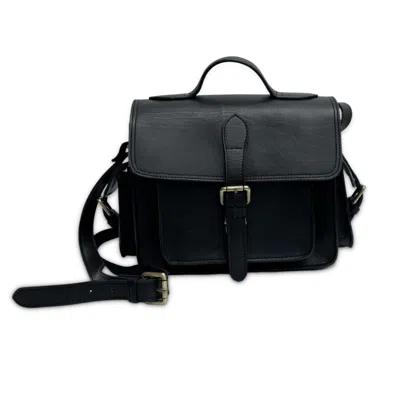 Vida Vida Women's Buffalo Leather Camera Bag -black
