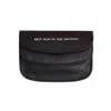 Vida Vida Women's Leather Scallop Purse - Best Mum In The Universe- Black In Black