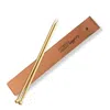 Vida Vida Women's Pink Leather Knitting Needle Cover In Blush - Knit Happens In Pink