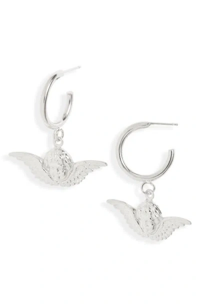 Vidakush Angel Hoop Earrings In Metallic