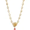 Vidakush Blooming Rose Necklace In Gold