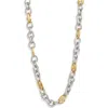 Vidakush Duotone Cowry Choker Necklace In Gold/silver